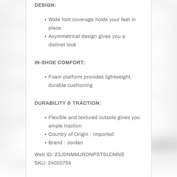 Jordan Post Slide Sandals- Uni Red - Picture 6 of 9